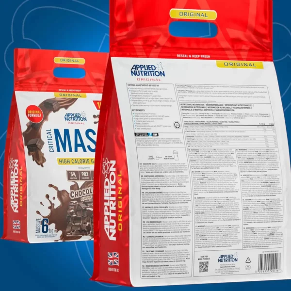 Applied Nutrition Critical Mass Gainer Chocolate, 6kg